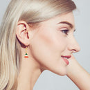 9 Pairs Christmas During Studs Earrings Snowflake Ear Dangles Fashion Jewelry