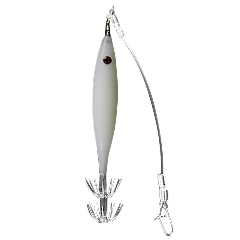 Squid Artificial Bait Jig Hook Octopus Cuttlefish Fishing Lure (Luminous Si