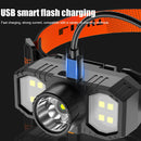 Waterproof LED Headlight USB Rechargeable XPE COB Fishing Headlamp Torch Newly