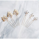 Headpiece Girls Ornaments Crystal Headwear Women Hairpins Leaves Pins Clips