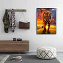 Painting By Numbers DIY Kit Tiger Hand Painted Canvas Oil Wall Art Picture Craft