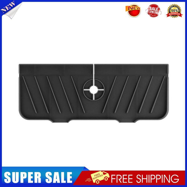 Mat Sink Splash Guard Water Catcher Drying Pads for Kitchen Bathroom(Black)