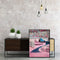 Frameless Oil Paint By Numbers Pink Village DIY Canvas Picture Craft Kit