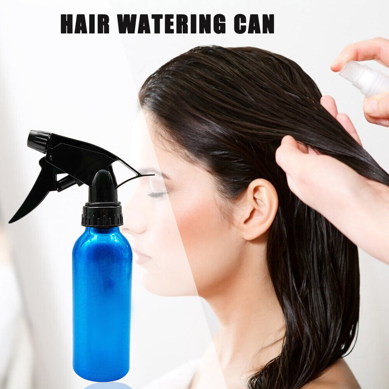 Salon Spray Bottle Aluminum Sprayer Water Pot Hair Styling Tools (Blue)  Newly