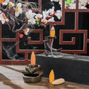 Chinese Style Buddhist Backflow Censer Fragrance Lamp Incense Burner Ceramic