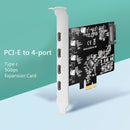 MAIWO KC019 PCIE to Type-C USB 3.1 Expansion Card Adapter Docking Station
