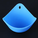 Safety Silicone Egg Poacher Cups Boiler Cookware Microwave Egg Cooker(Blue)