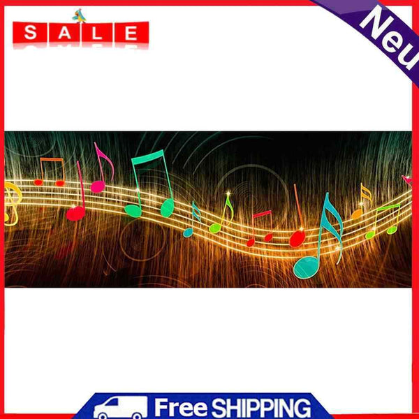80x30cm 5D DIY Full Round Drill Diamond Painting Music Note Abstract Home Decor
