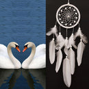 White Feather Dream Catcher Feather Bead Hanging Decoration Ornament