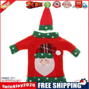 Christmas Red Wine Bottle Cover Champagne Bottle Decorative Hat Set (Santa)