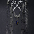 Fringed Forehead Chain Antiquity Headdress Long Tassel Headwear Crystal