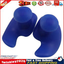 1 Pair Waterproof Earplugs Silicone Ear Plugs Swimming Accessories (Blue) Newly