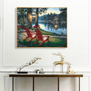 Riverside Night Oil Paint By Numbers Kit DIY Home Decoration Gift Wall Pictures
