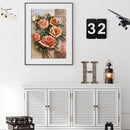 5D DIY Flower Full Round Drill Diamond Painting Rhinestone Mosaic Picture Decor