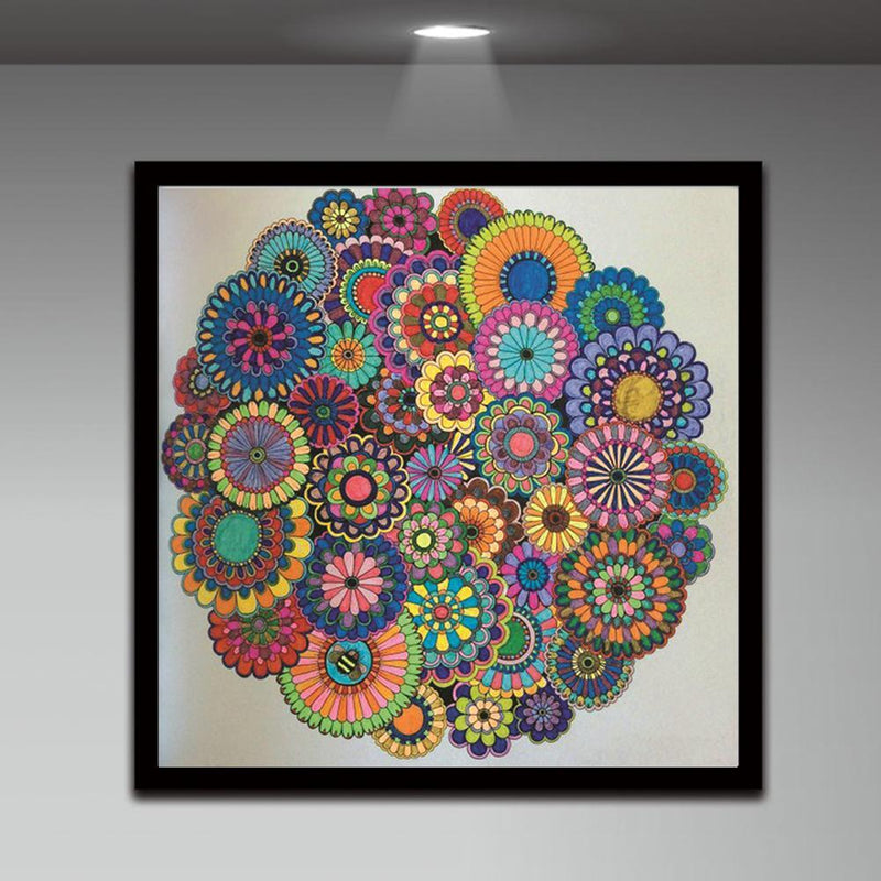 5D DIY Full Drill Diamond Painting Colorful Pattern Cross Stitch Embroidery