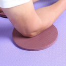1 Pair Plank Workout Round Knee Pad Fitness Push-ups Yoga Mats (Bean Red)