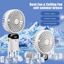 Handheld Fan 3000mA Battery Operated Mini Portable Folding Personal Cooling Fan