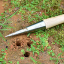 Wood & Steel Garden Dibber Planting Bulb Flower Root Depth 2022 Planter C2L7