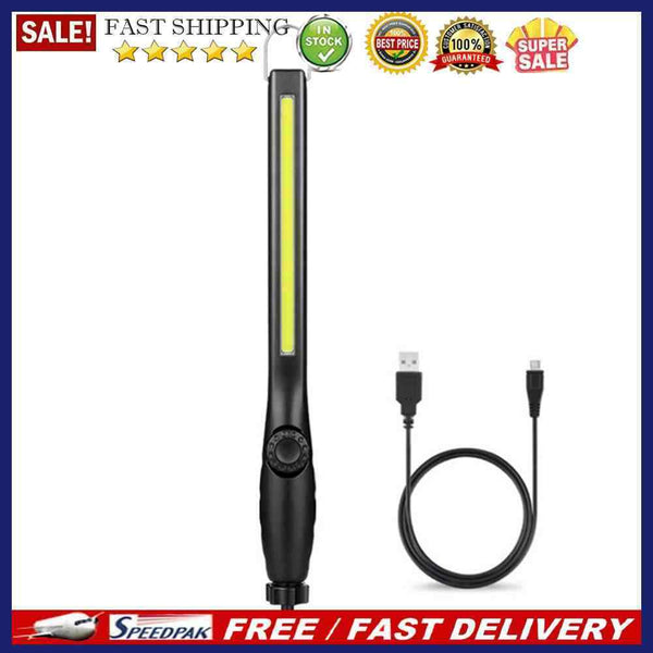 LED Work Light USB Rechargeable Outdoor Handheld Flashlight Stepless Dimming COB