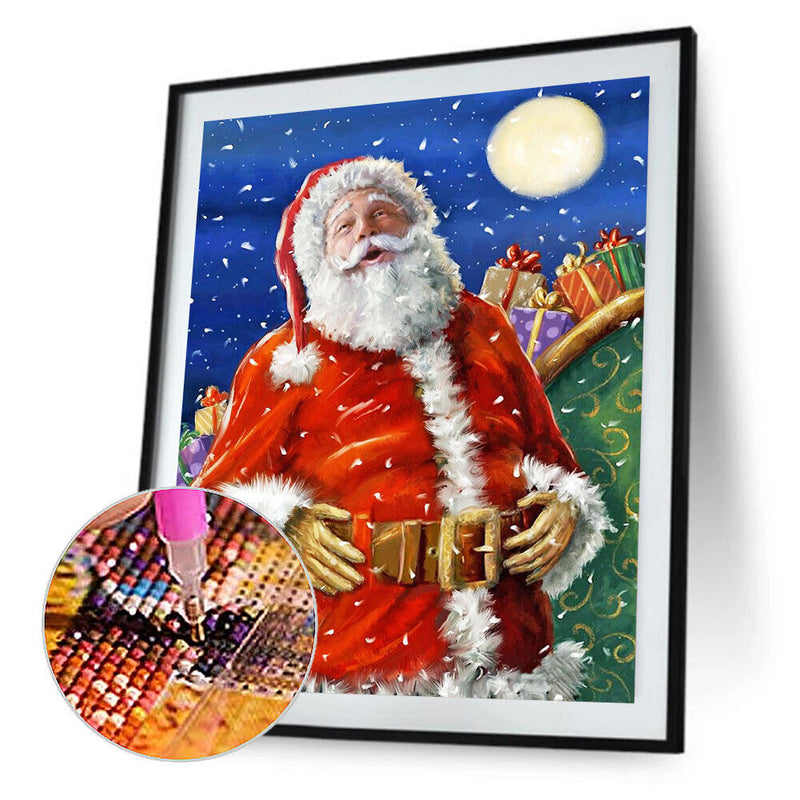 #A Christmas 5D DIY Diamond Painting Kits Full Round Drill Wall Decor Art Crafts