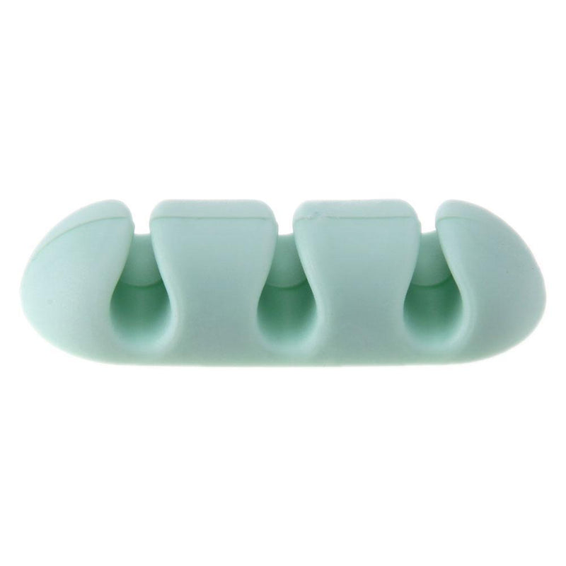 Mini Adhesive Ethernet Charging Data Earphone Cable Organizer Tool(Green)