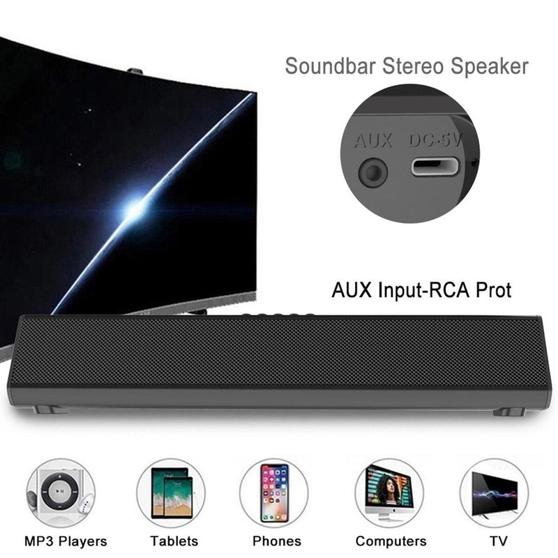 Wireless Bluetooth 5.0 TV Home Speaker Stereo Bass Subwoofer