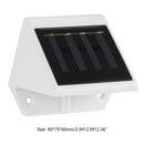 2X4LED Fence Lamp Solar Powered Plastic Stair Wall Light Outdoor Garden