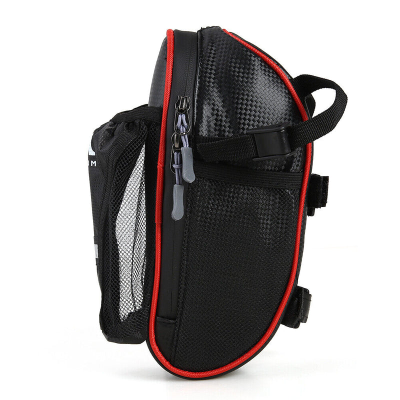 Reflective Bike Cycling Saddle Bag Water Bottle Seatpost Tail Pouch (Red) Newly