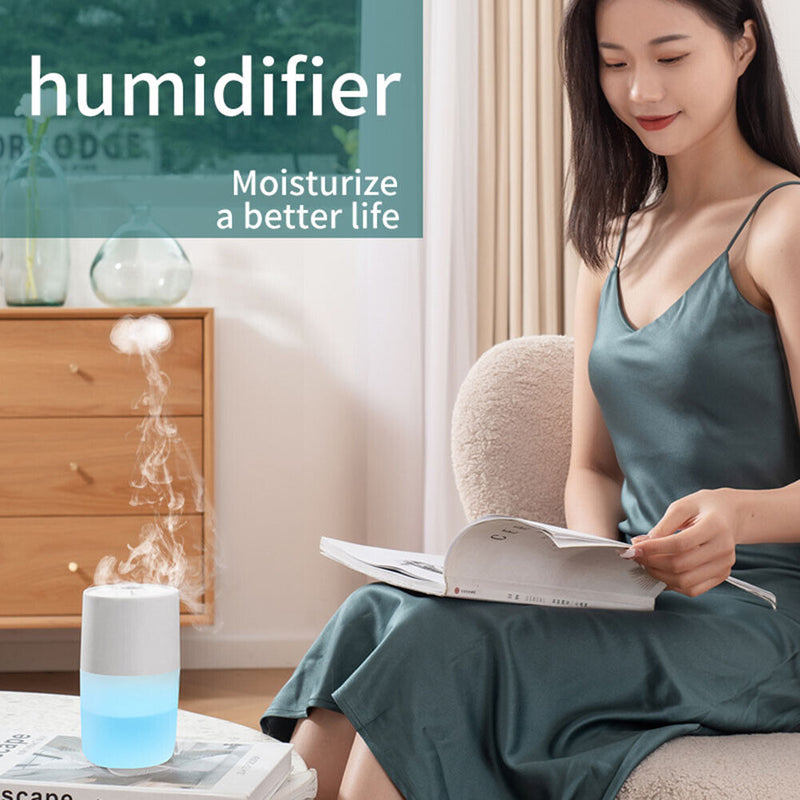 #A Ultrasonic Air Humidifier LED Lights Portable Creative Home Aroma Diffuser