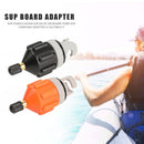 2x Rowing Boat Air Valve Kayak Paddle Board Pump Adapter (Black+Orange) Newly
