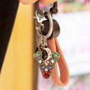 DIY Key Chain Diamond Painting Letters Women Bag Keyring Pendant Gift (V) Newly