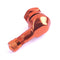 2pcs 90° CNC Aluminum Motorcycle 11.3mm Rim Tire Tyre Valve Stems(Orange)