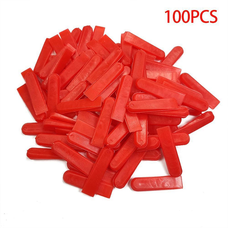100pcs Elastic Tile Alignment Tile Leveling System Locator Spacers Level Wedges