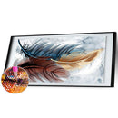 5D Diamond Painting Feather Full Round Mosaic Picture DIY Home Decor 80x40cm