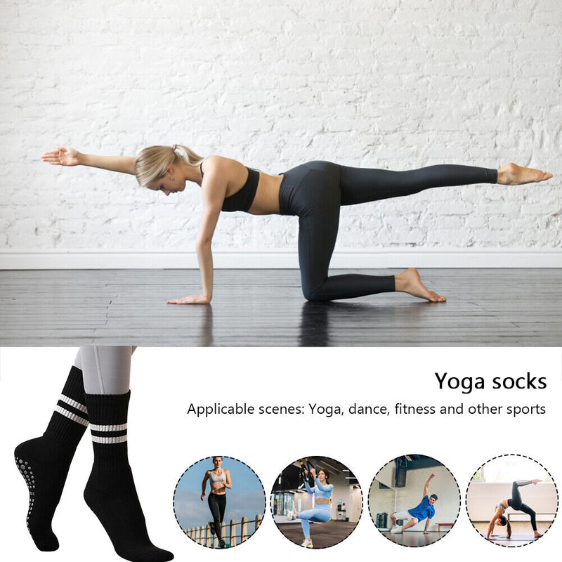 1 Pair Yoga Socks Pilates Ballet Socks Women Anti Slip Cotton Fitness Ankle S
