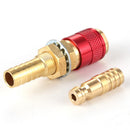 Water Cooled Gas Adapter M10 MIG TIG Welding Torch Hose Connector (Red) Newly