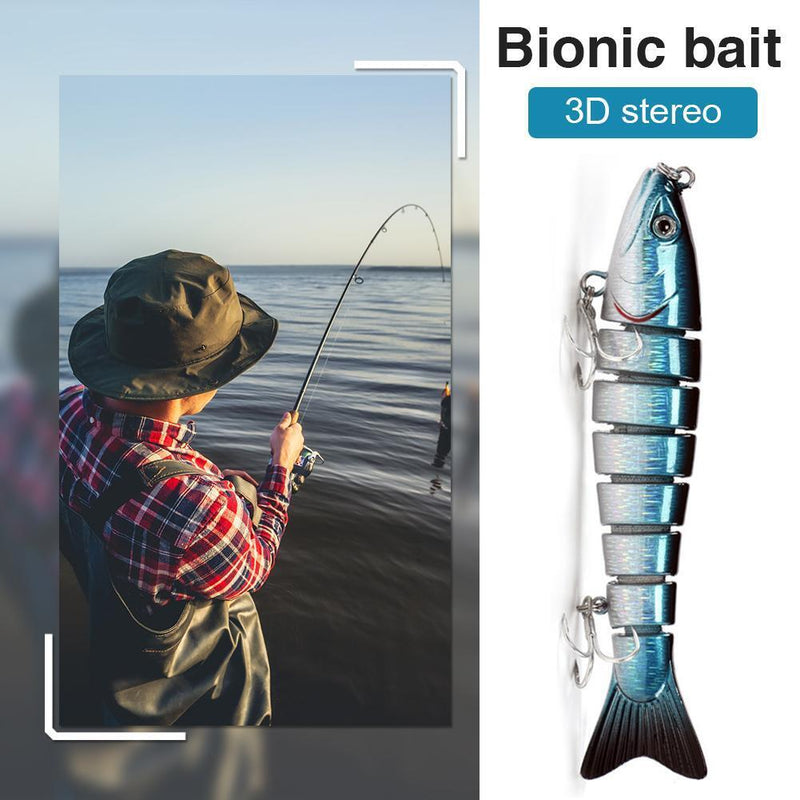 8 Segment 13cm 30g Sea Fishing Lures Sinking Artificial Hard Bait (D8K-01)