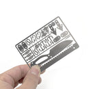 Outdoor EDC Survival Fishing Hook Card Portable Camping Hiking Tool Cards Newly