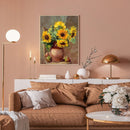 Sunflower Oil Paint By Numbers DIY Handpainted on Canvas Wall Art Picture Crafts