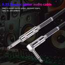 6.5mm Jack Guitar Cable Straight Male to Right Angle Male Audio Wire (10m) Newly