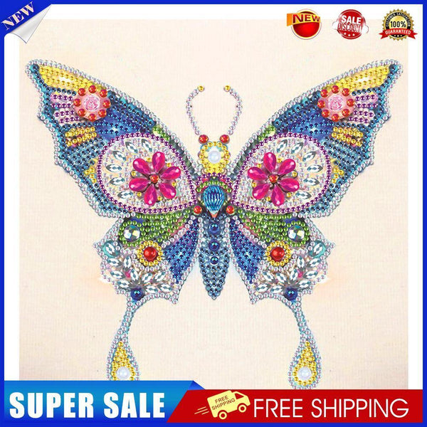 5D DIY Partial Special Shaped Diamond Painting Butterfly Poster Kit (UP267)
