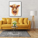 Painting By Numbers DIY Cattle Hand Painted Canvas Oil Art Picture Craft Kit