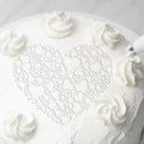 DIY Love Heart Fondant Decoration Stencil Wedding Decoration Cupcake Template