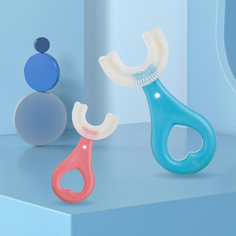 Silicone U-shaped Toothbrush 360 Degree Soft Brush for Kids (4pcs)