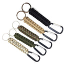 Outdoor Climbing Umbrella Rope Spring Carabiner Keychain EDC Tool Random Co