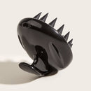 Silicone Head Body Massage Brush Hair Washing Clean Comb Hair Care (Black) Newly