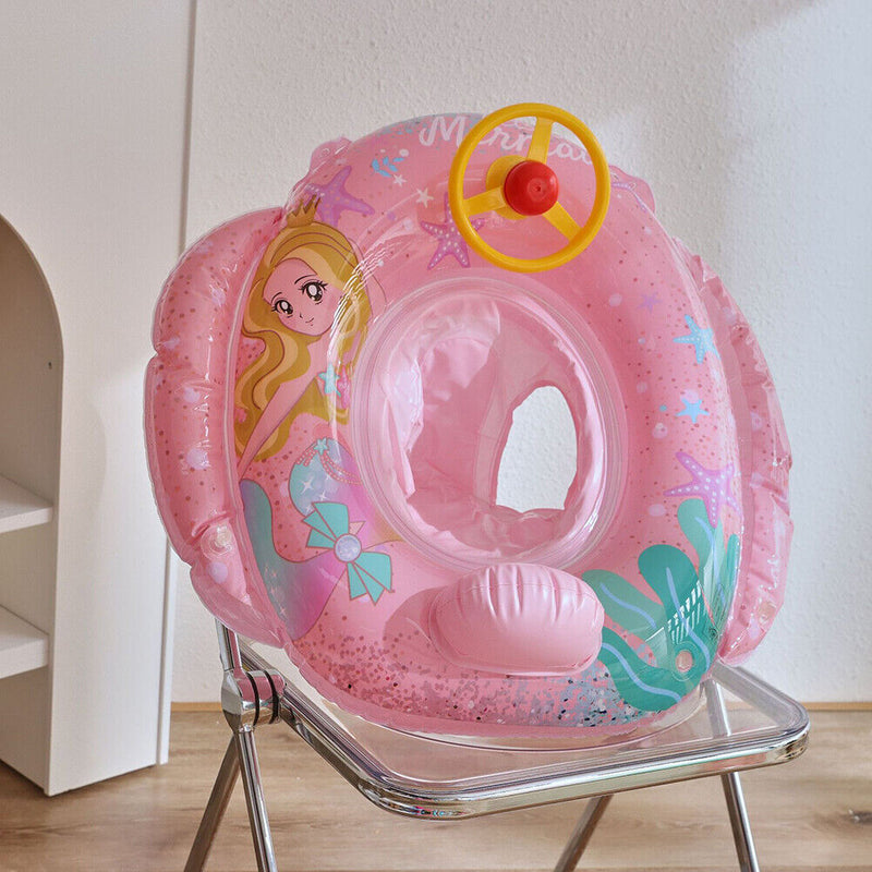 #A Thickened Baby Swimming Rings Seat Inflatable Kid Float Circle for 0-3Y Chi