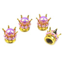 4pcs Copper Core Tyre Stem Dust Air Cover Car Styling Bead Wheel Tire Valve C