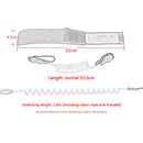 #A TPU Elastic Coiled Kayak Hand Rope Safety Straps for Surfboard Surfing Access