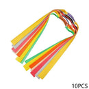 10Pc Flat Elastic Rubber Band Outdoor Slingshot Replacement For Catapult W6B2